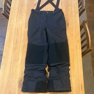 Columbia Youth Black Snow Pants with Suspenders